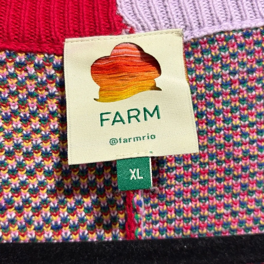 Farm Rio Multicolored Leopard Long Cardigan - Picture 5 of 7